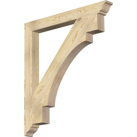 Ekena Millwork Merced Traditional Rough Sawn Bracket, Douglas Fir, 4"W x 40"D x 44"H BKT04X40X44MRC01RDF